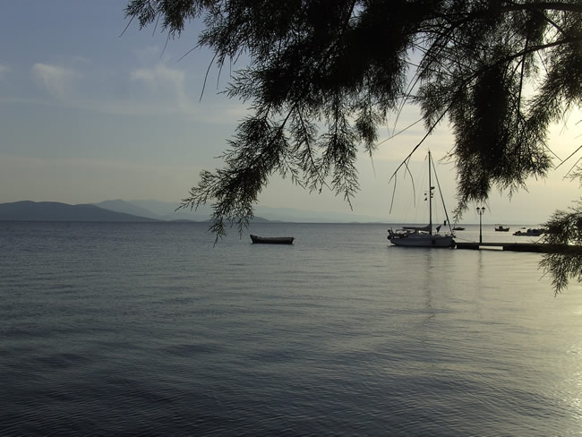 At the small jetty of HORTOl